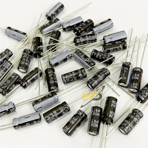 Tụ Điện 4.7uF 50V Shamwha Hàn Quốc, Giá Rẻ