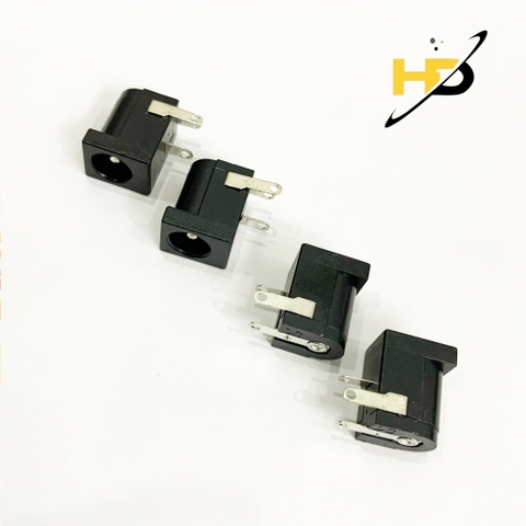Jack Cắm Nguồn DC Cái Đường Kính Lỗ 7mm, Chân Cắm 1.3mm 3Pin Loại Chân Hàn
