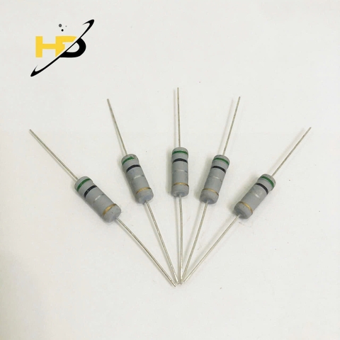 Điện Trở Cắm 0.5R 3W 5% Màng Bọc Cacbon Mới