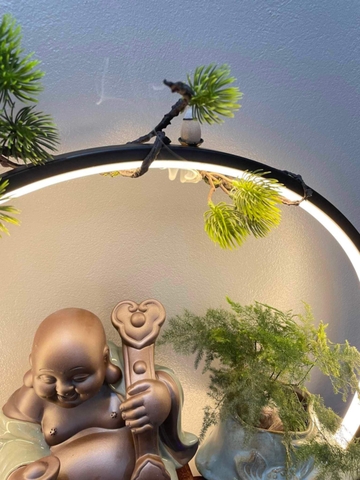 Thác Nước Phong Thủy Di Lặc Kích Thước To chất liệu Gốm Tráng Men Decor Trang Trí Nhà Cửa Phong Thủy, Tiểu Cảnh Sân Vườn và bị bị
