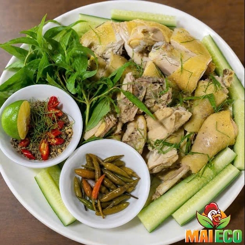 Gà Hấp Lá Chanh Chặt Miếng