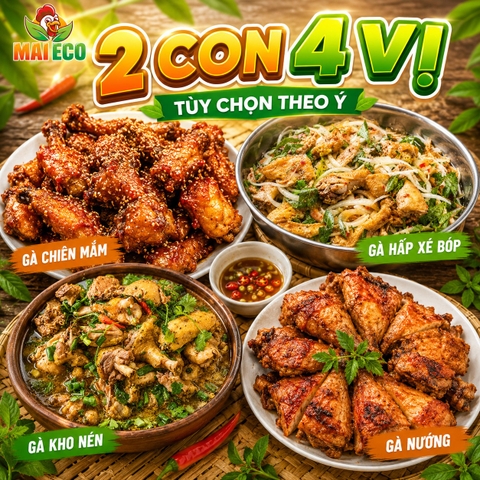 Combo 2 Con 4 Vị