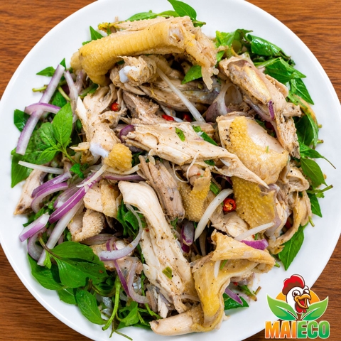 Gà Hấp Lá Chanh Xé Bóp