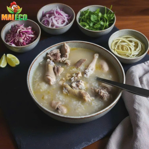 Cháo Gà Đậu Xanh