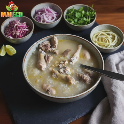 Cháo Gà Đậu Xanh