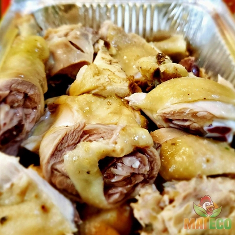 Gà Hấp Lá Chanh Chặt Miếng