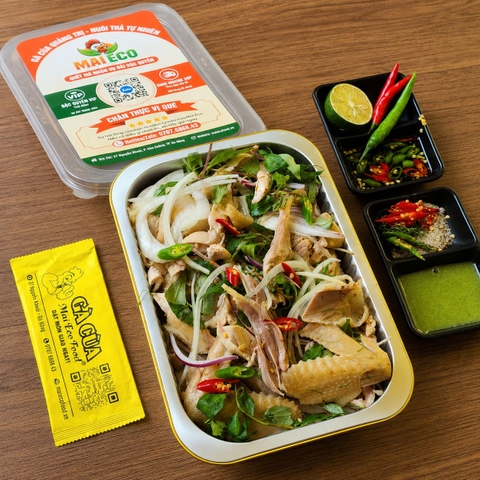 Gà Hấp Lá Chanh Xé Bóp