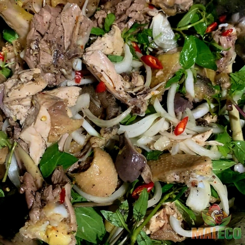 Gà Hấp Lá Chanh Xé Bóp