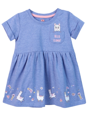 Đầm thun bé gái Ant G0420049 (12M,Xanh)