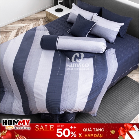 Mẫu Chăn Ga Gối Hanvico Blue Sky DLP186 vải cotton cao cấp (bán lẻ)