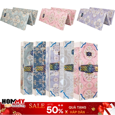 Đệm Bông Ép Kim Cương Venice vải cotton cao cấp dày 9cm