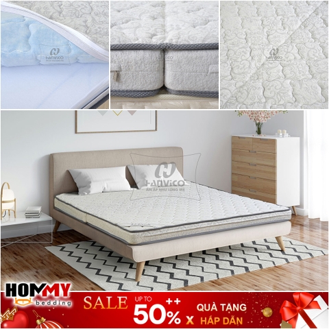 Đệm Bông Ép Hanvico Nano U Eros Plus cao cấp chống khuẩn