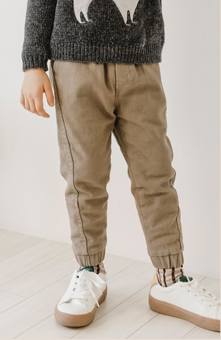 Q45 - Quần kaki bo gấu Nâu - 3260