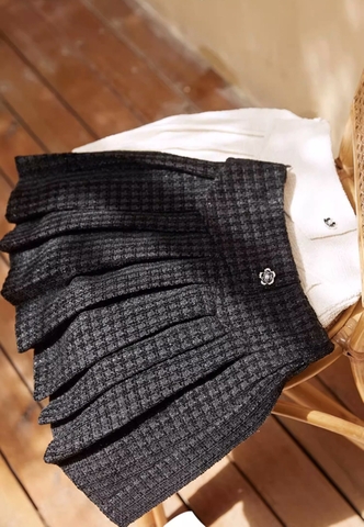 Chân váy dạ đen 3183