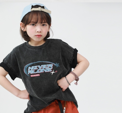 A52 - Áo phông đen bạc in hình - 11244