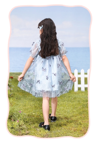 Váy bướm xanh 3059