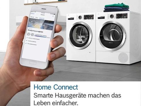 Home Connect - Điều khiển Máy giặt Bosch WGB256A90 Serie 8 10kg từ xa