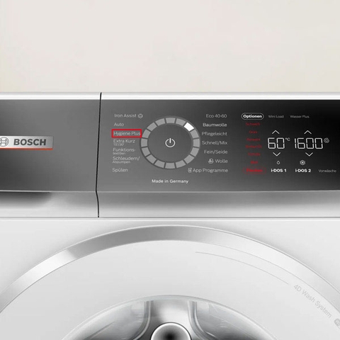 Hygiene Plus Giặt diệt khuẩn, an toàn cho da nhạy cảm Máy giặt Bosch WGB256A90 Serie 8 10kg
