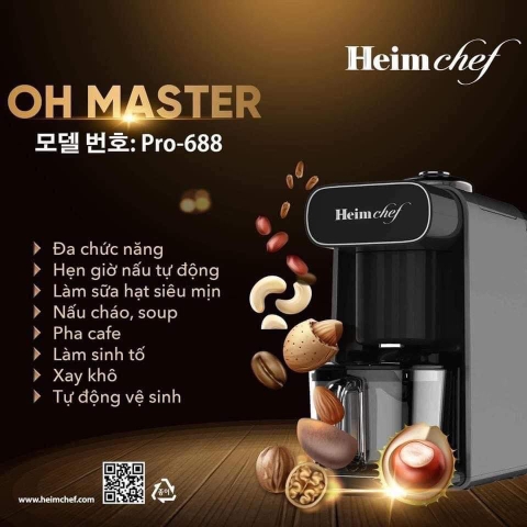 Máy làm sữa hạt HeimChef Oh Master Pro-688