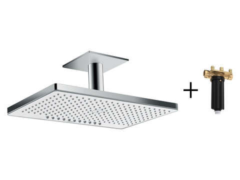 Bát sen gắn trần Hansgrohe Rainmaker Select E460 24014400 + đế âm 24010180