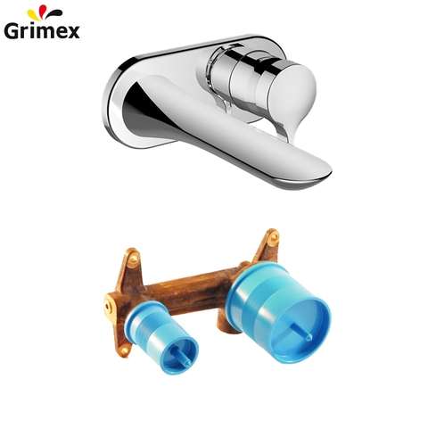 Bộ vòi Lavabo treo tường và đế âm Ideal Standard A5948NU + A5591AA