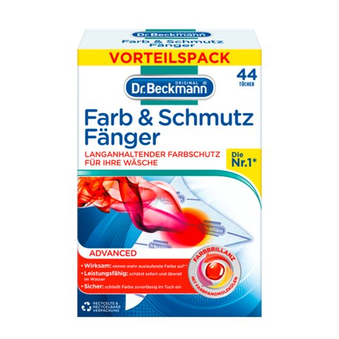 Giấy hút màu và chống phai màu quần áo Dr. Beckmann Farb & Schmutz Fänger