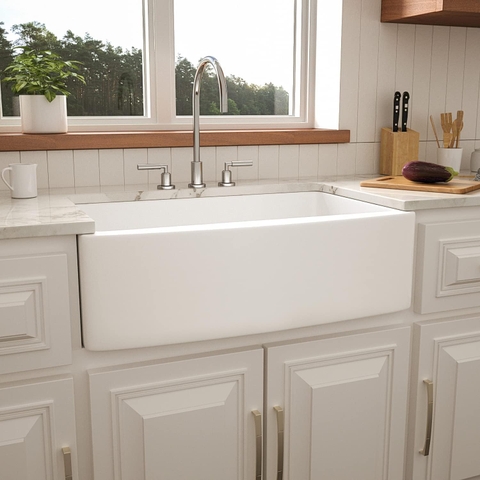 Chậu rửa bát Enbol 83 x 53 cm phong cách Farmhouse