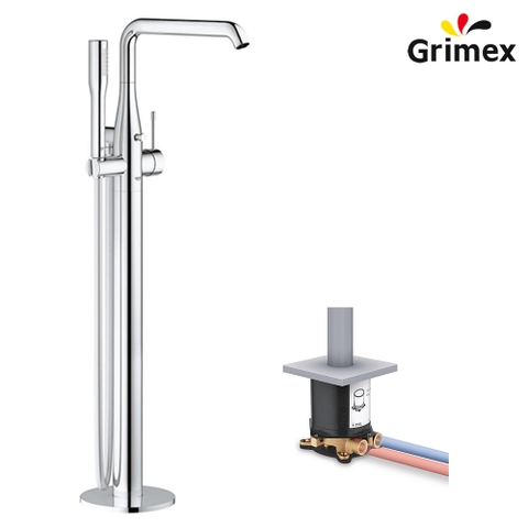 Vòi bồn tắm độc lập Grohe Essence + Đế âm (23491001 + 45984001)