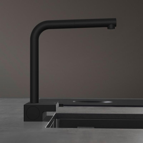 Vòi rửa bát Aquno Select Hansgrohe M81 Black matt