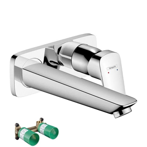 Combo vòi lavabo âm tường Hansgrohe Logis 71220000  chrom + đế âm 13622180