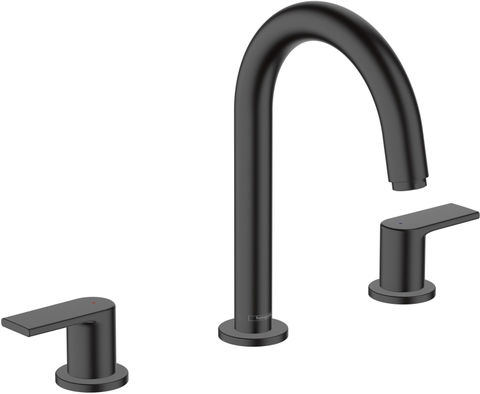Vòi lavabo 3 lỗ Hansgrohe Vernis Shape 3-Loch Waschtischarmatur (71563) màu schwarz matt