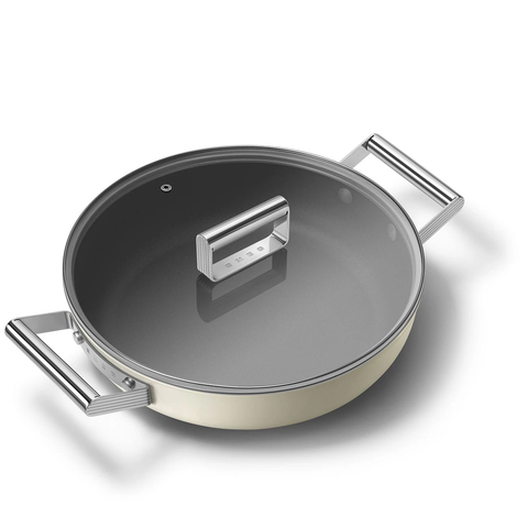 Nồi chảo chống dính Smeg CKFD2811CRM 28cm màu kem