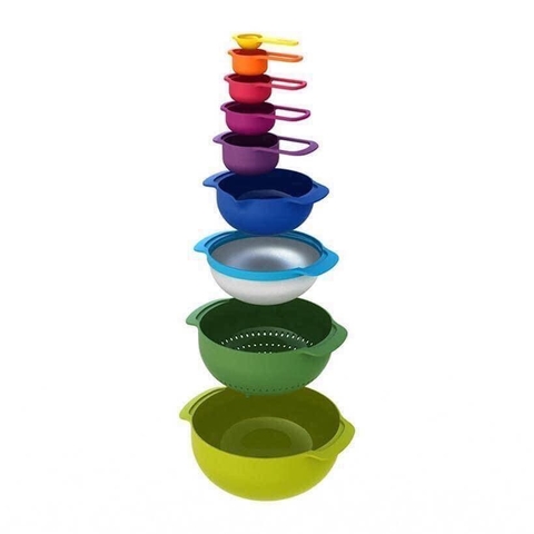Bộ âu, bát, rổ... nhà bếp 9 món Joseph Joseph Nest 9 Plus