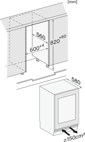 Tủ bảo quản rượu vang Miele KWTUS 7074 F