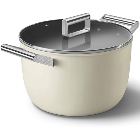Nồi chống dính Smeg CKFC2611CRM 26cm màu kem