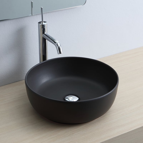 Chậu rửa mặt Scarabeo Glam BioKer đen mờ