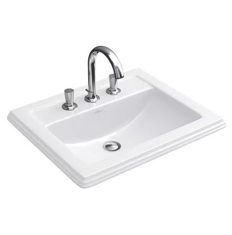 Lavabo Villeroy & Boch Hommage Washbasin 75.5 cm for 3-Hole Tap