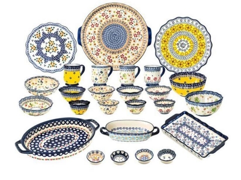 Set đồ ăn sứ cao cấp nội địa Hàn Quốc siêu chất lượng  PAWIE PANSY 26 món