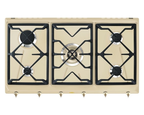 Bếp Gas Âm Smeg Kochfeld Coloniale SRV896POGH