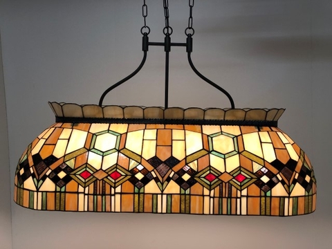 Đèn trần Tiffany Billard-Esstischlampe Geo