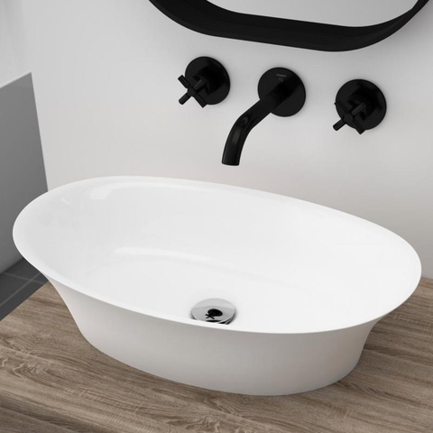 Lavabo đặt bàn Treos Serie 730 - Oval 60cm - White