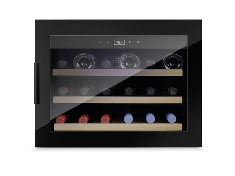 Tủ bảo quản rượu vang âm tủ Caso WineSafe 18 EB Black