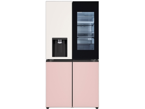 Tủ lạnh Side by Side LG Dios W822GBP452S 820L - Màu Be-Hồng