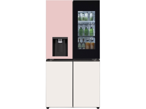 Tủ lạnh Side by Side LG Dios W822GPB452 820L - Màu Hồng/Be
