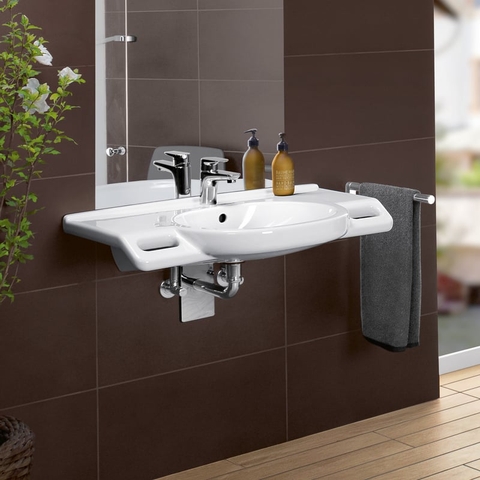 Chậu lavabo treo tường Villeroy & Boch ViCare CeramicPlus 80cm