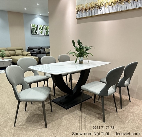 Bàn Ăn 6 Ghế Mặt Đá 1184S