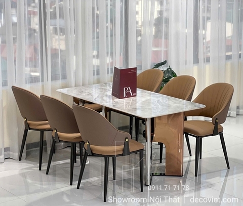 Bàn Ăn 6 Ghế Mặt Đá Hiện Đại Hà Nội 2575S