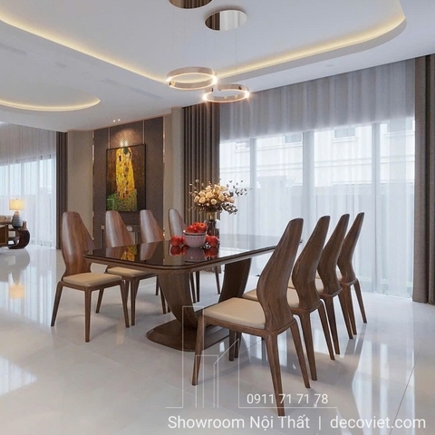 Bàn Ăn Gỗ Cao Cấp 8 Ghế 2094S