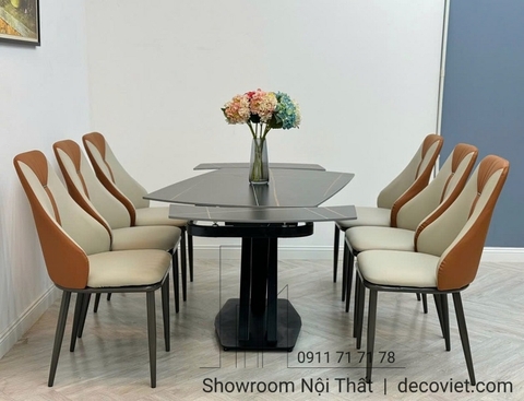 Bàn Ăn Xoay Thông Minh Mặt Đá 2513S
