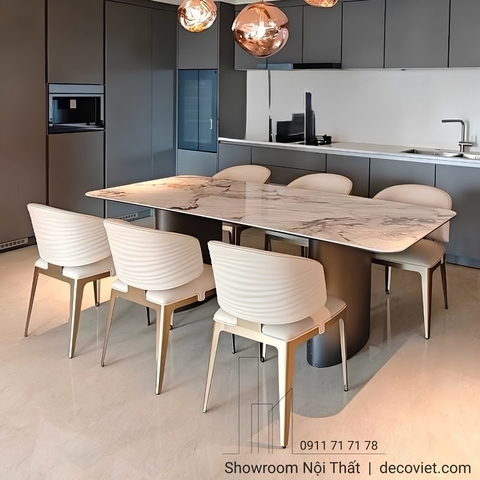 Bàn Ghế Ăn Mặt Đá 6 Người 3012S
